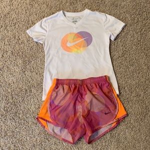 Nike Girl’s 2pc Athletic Set~T-Shirt and Shorts